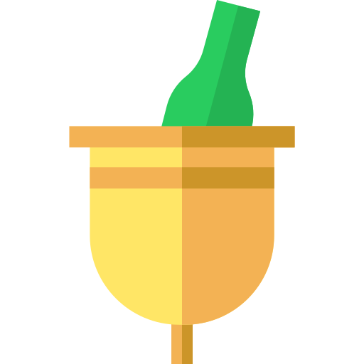 Champagne Basic Straight Flat icon