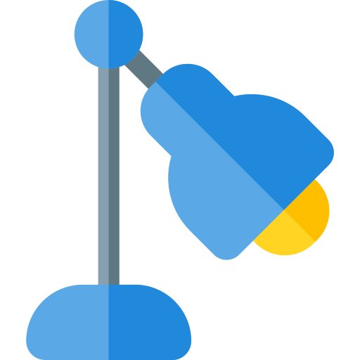 デスクランプ Basic Rounded Flat icon