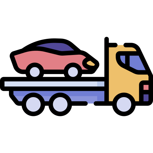 vehículo de remolque Special Lineal color icono