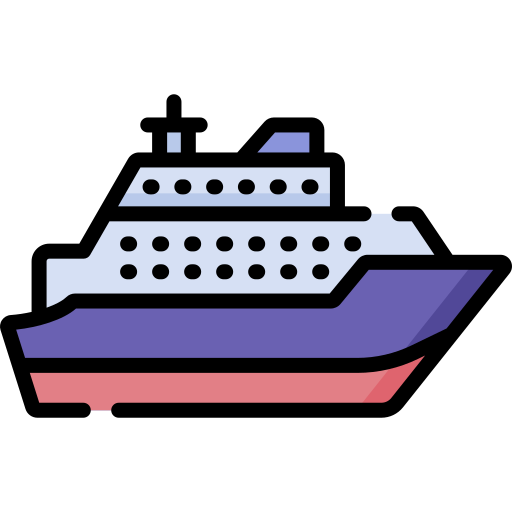クルーズ船 Special Lineal color icon