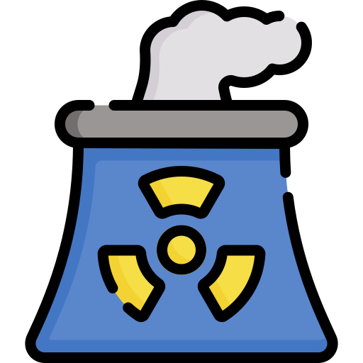 Nuclear power Special Lineal color icon