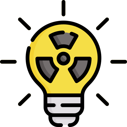 energía nuclear Special Lineal color icono