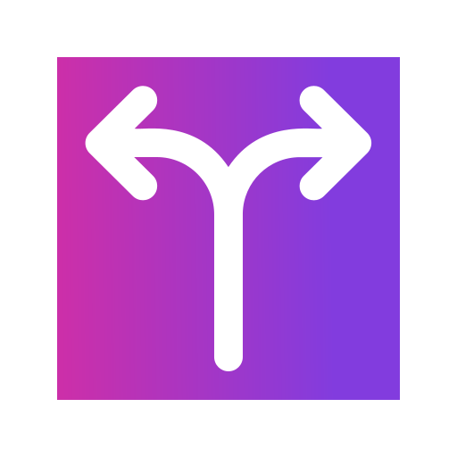 双方向 Generic Flat Gradient icon