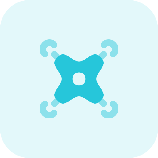 Top view Pixel Perfect Tritone icon