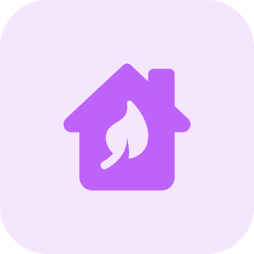 ekologiczny dom Pixel Perfect Tritone ikona