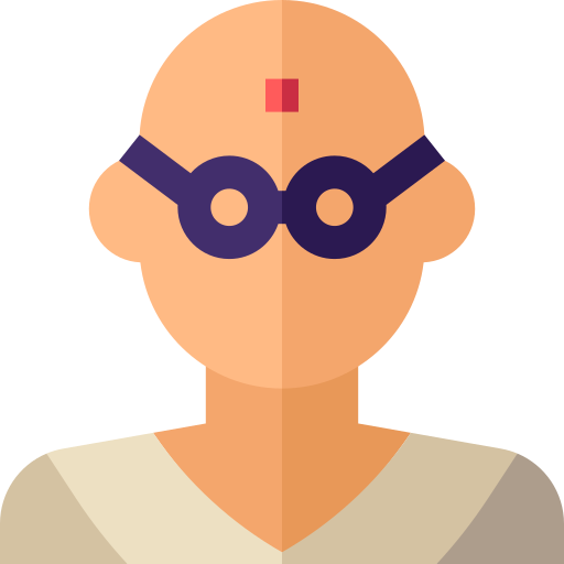 Gandhi Basic Straight Flat icon