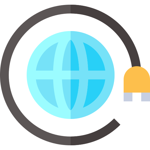 Światowy Basic Straight Flat ikona