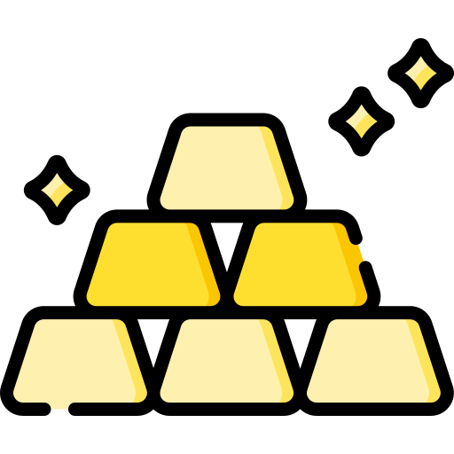 lingotes de oro Special Lineal color icono