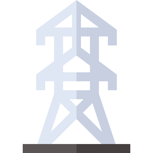 torre di potenza Basic Straight Flat icona