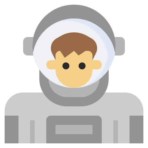astronauta Surang Flat ikona