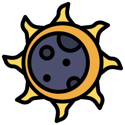eclipse Surang Lineal Color icono