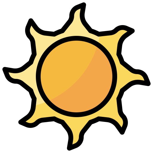 солнце Surang Lineal Color иконка