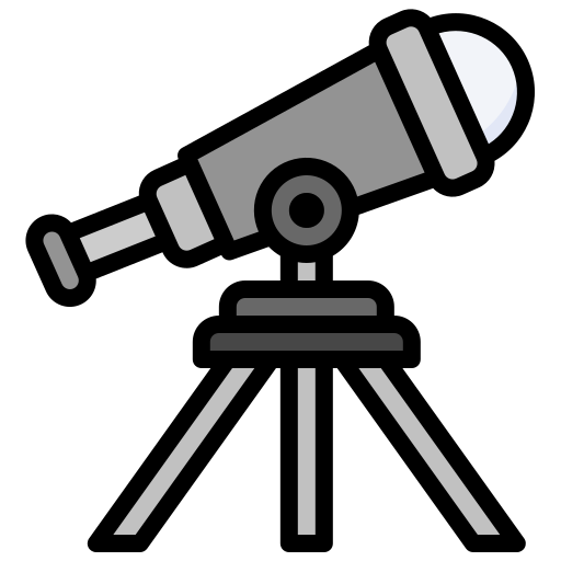 Telescope Surang Lineal Color icon