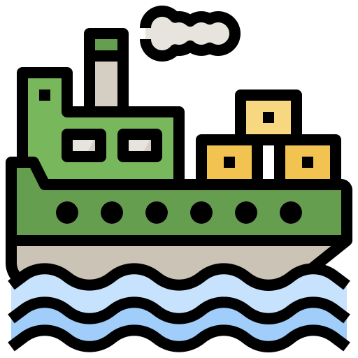 Корабль Surang Lineal Color иконка