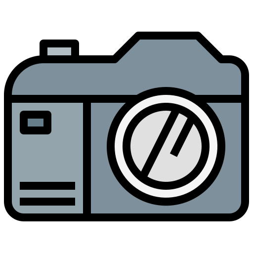 cámara fotográfica Surang Lineal Color icono