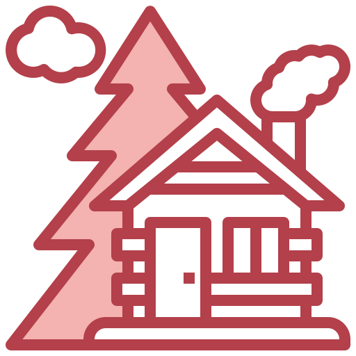 drewniany dom Surang Red ikona