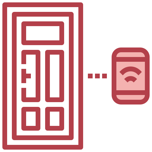 Door lock Surang Red icon