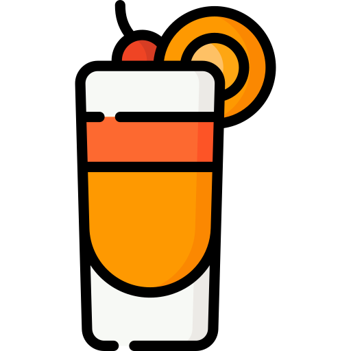 Tequila sunrise Special Lineal color icon
