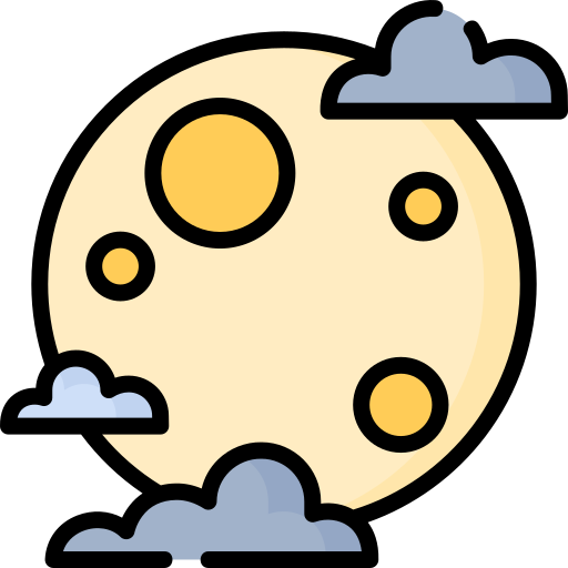 Full moon Special Lineal color icon