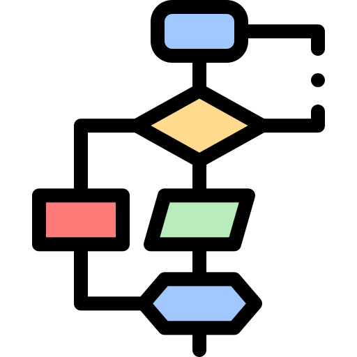 algoritmo Detailed Rounded Lineal color icona