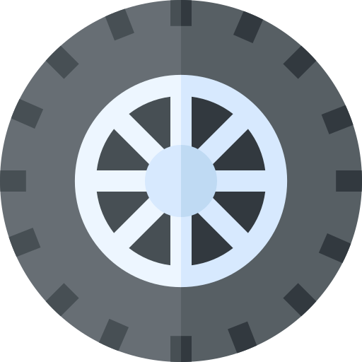 Tire Basic Straight Flat icon