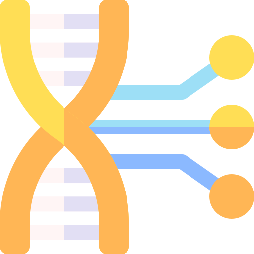 ingeniería genética Basic Rounded Flat icono