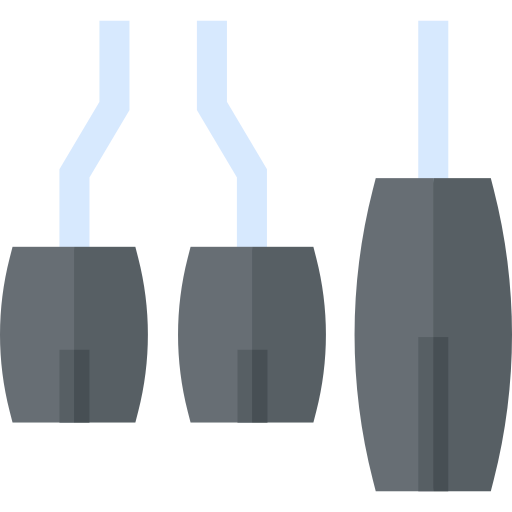 auto pedalen Basic Straight Flat icoon