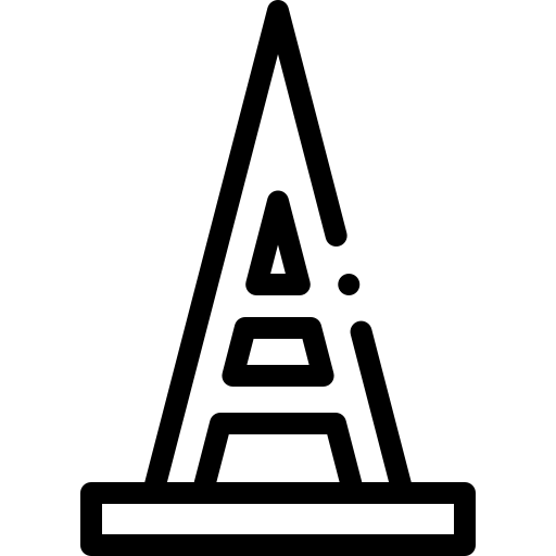 obelisco Detailed Rounded Lineal icona