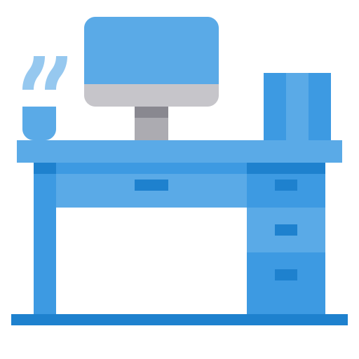 Desk itim2101 Flat icon