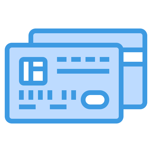 kredietkaart itim2101 Blue icoon
