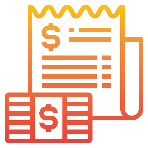 계산서 itim2101 Gradient icon