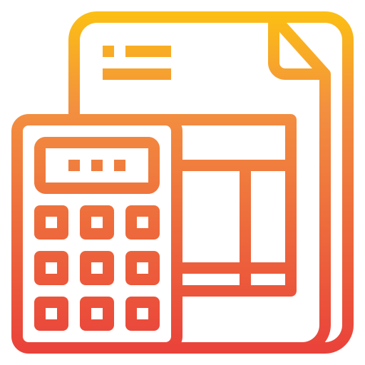 kalkulator itim2101 Gradient ikona