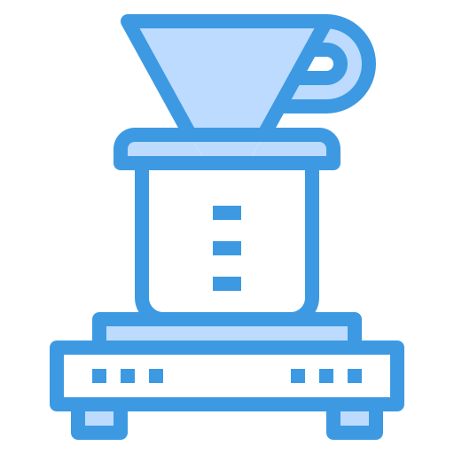 Coffee filter itim2101 Blue icon