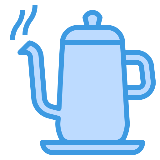 Tea pot itim2101 Blue icon
