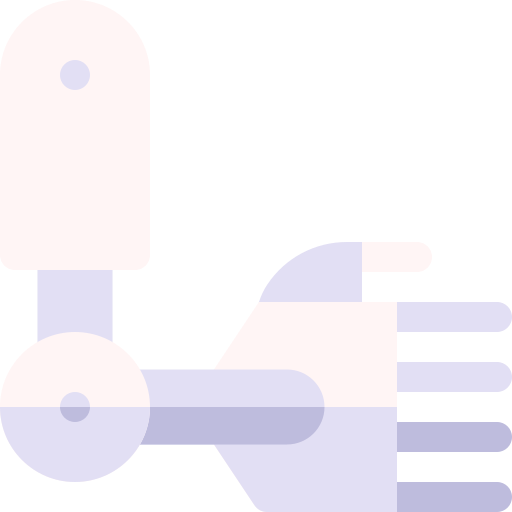 braccio robotico Basic Rounded Flat icona