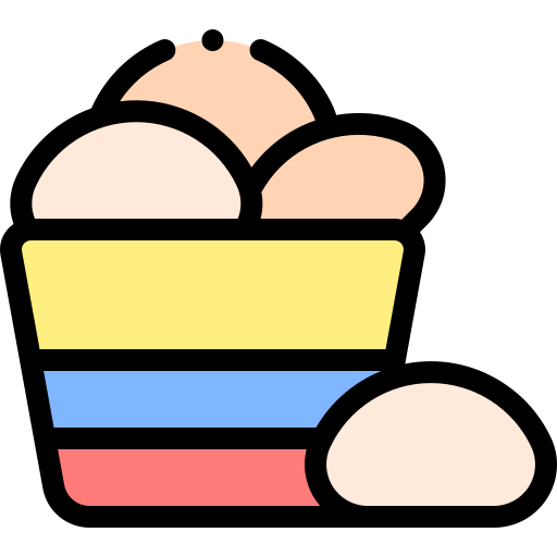 pan de bono Detailed Rounded Lineal color icon