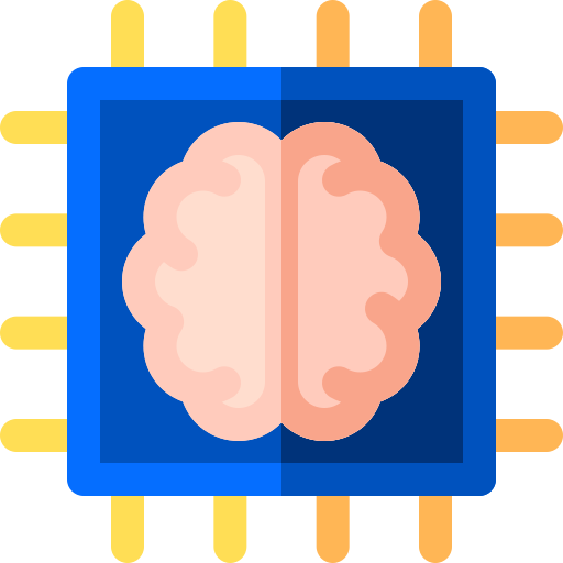 intelligenza artificiale Basic Rounded Flat icona