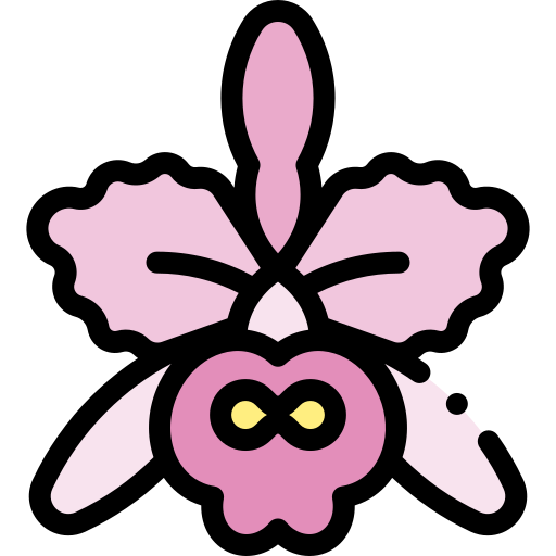 orchidee Detailed Rounded Lineal color icon