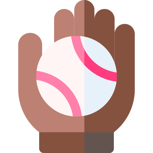 Бейсбол Basic Rounded Flat иконка