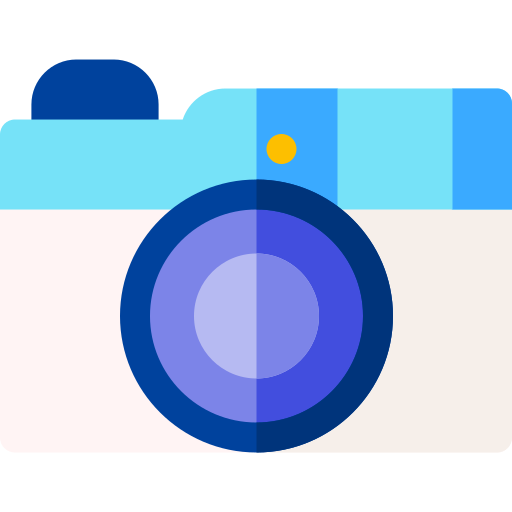 kamera Basic Rounded Flat ikona