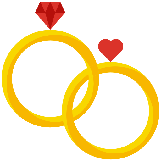 anillos de boda Generic Flat icono