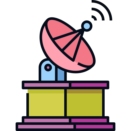 antenna parabolica Generic Outline Color icona
