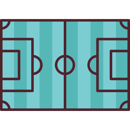 Football field Generic Outline Color icon