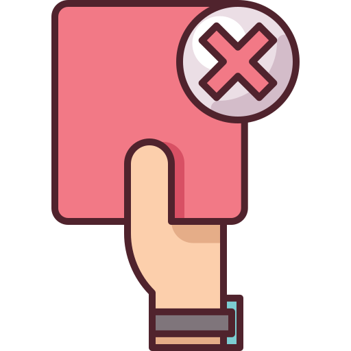 Red card Generic Outline Color icon