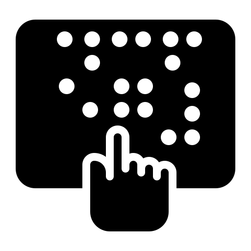 Шрифт Брайля Generic Glyph иконка