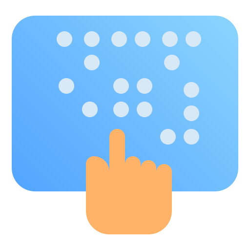 Braille Generic Flat Gradient icon
