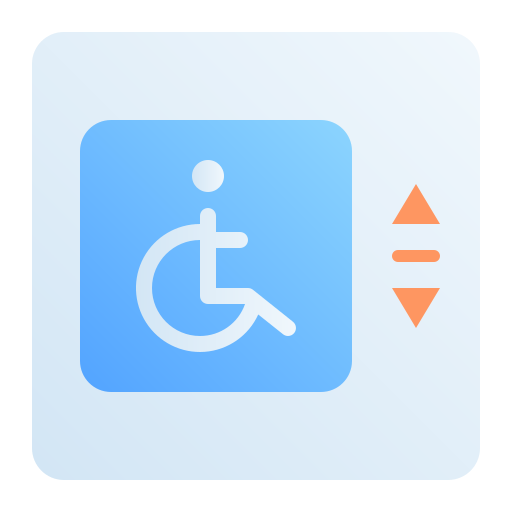 discapacitado Generic Flat Gradient icono
