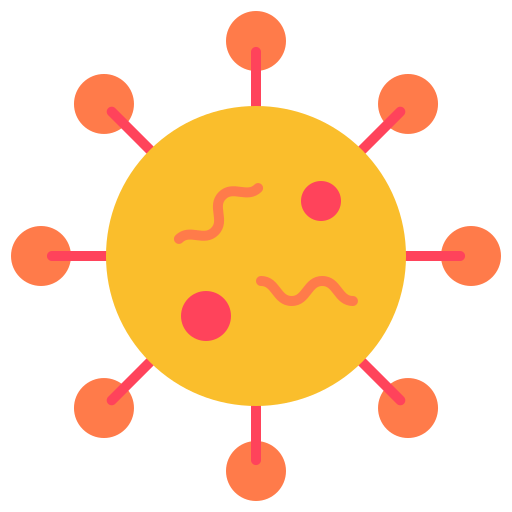 coronavirus Generic Flat icono