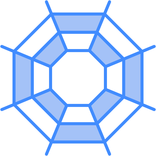 Spider web Generic Blue icon