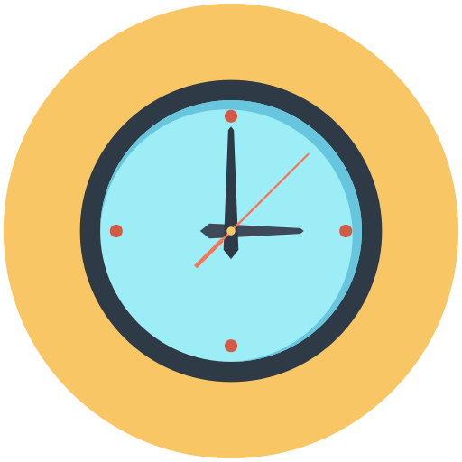 Wall clock Vector Stall Flat icon